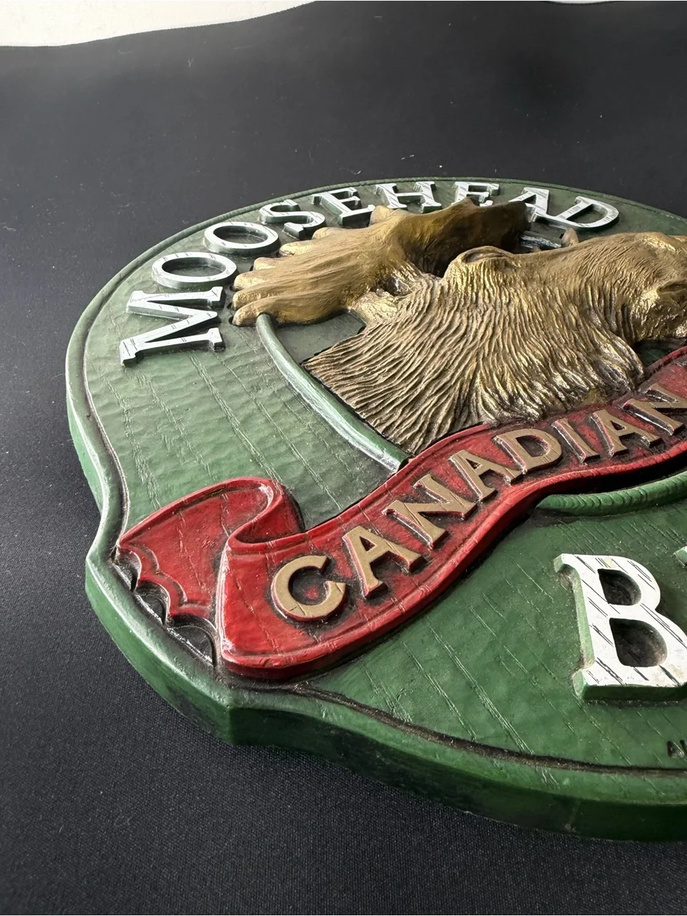 Moosehead Canadian Lager Beer Sign Vintage
